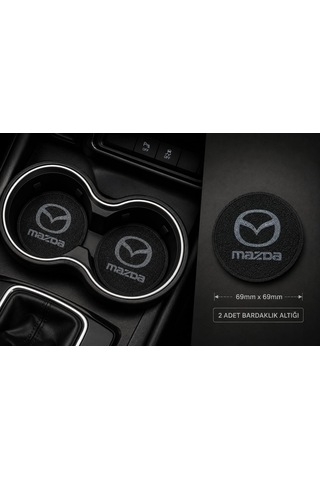 Mazda Araç Bardaklık Altlığı , Mazda Şişe Ve Bardak Altlığı, Mazda Logolu Oto Bardaklık Altlığı