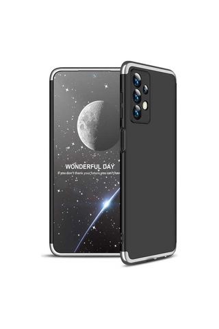 Galaxy A23 Kılıf Zore Ays Kapak Siyah-Gri