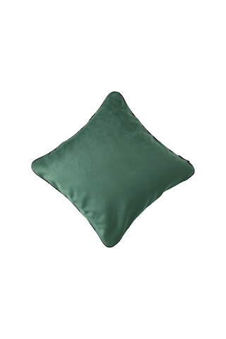 Biyeli Kırlent Yastık Kılıfı Zümrüt Yeşili 45x45