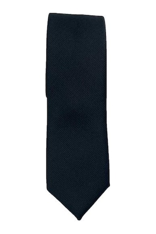 Brianze 5 Cm Siyah Diagonel Çizgili Slim Kravat