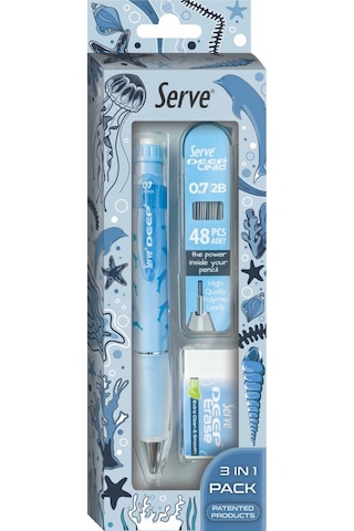 Serve Deep Doğa Serisi Okul Seti Gök Mavi