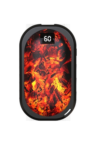 Xiyyadms Usb Şarjlı 3 Seviye Isıtma El Isıtıcı, 5000mah Taşınabilir Power Bank, Hızlı 5sn Isıtma, Siyah, Kış Hediyesi