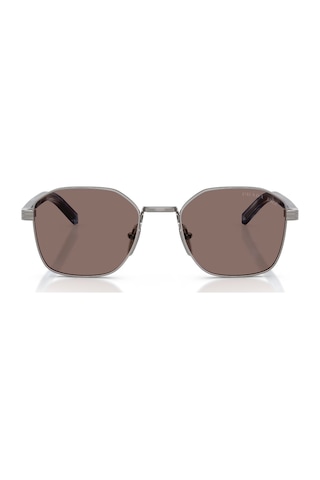 Prada Pr C50s 5av05c 53 Unisex Polarize Geometrik Gun Metal Güneş Gözlüğü Metalik