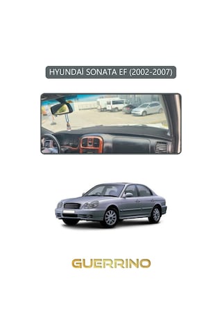 Hyundai Sonata Ef 2002-2007torpido Koruma Halısı Gri Kenar Uyumlu