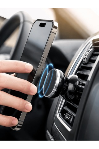Araç İçi Telefon Tutucu Mıknatıslı Havalandırma Izgarası Telefon Standı Standart 95202459