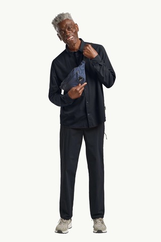 Jack Wolfskin Sierra Canyon Ls Erkek Gömlek Lacivert