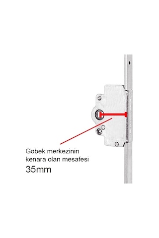 Aletçantam Pvc Pimapen Geniş Göbek İspanyolet Kapı Kilidi 180 cm