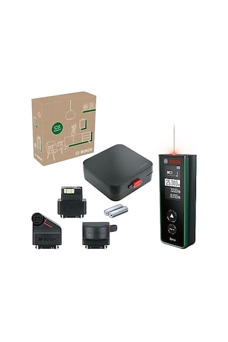 Home & Garden Zamo Set Lazerli Uzaklık Ölçer 25m Çalışma Alanı, 4 Sn. Ölçme Süresi, 2 X Aa Pil, Çizgi Adapt