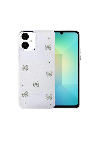 Samsung Uyumlu Galaxy, A06 Fiyonk Desenli Kapak - Desen 9