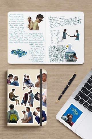 Call Me By Your Name-beni Adınla Çağır Dizi Film Telefon Laptop Bullet Journal Yapışkanlı Folyo Sticker Paketi 20 Adet Çok Renkli
