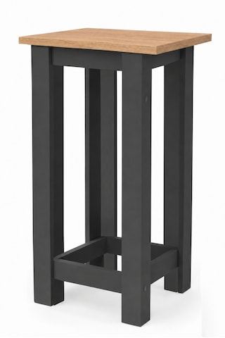 Gora Tabure - 40cm - Bar Sandalyesi - Bar Taburesi Antrasit - Atlantik Çam