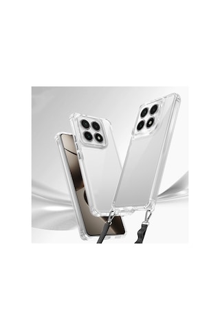 Xiaomi 14t Pro Kılıf Airbagli Takılabilir Askı Aparatlı Snap Silikon Kapak