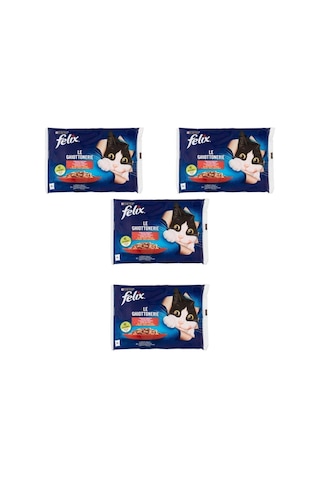 Felix Multipack Sığır ve Tavuk Etli Yetişkin Yaş Kedi Maması 4'lü 4 x 85 G Felix Multipack Sığır ve Tavuk Etli Yetişkin Yaş Kedi Maması 4'lü 4 x 85 G