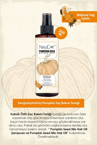 Natucare Pumpkin Saç Bakım Toniği 250 ML
