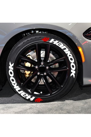 Hankook Lastik Yazısı 2.5 Cm  Kauçuk 3d Lastik Sticker