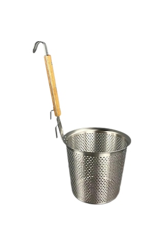 Homyl Gıda Süzgeci Derin Yağda Kızartılmış Yiyecekler Gümüş