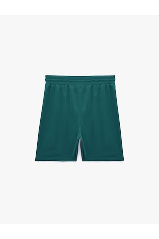 Koton Straight Fit Cepli Beli Bağcıklı Spor Şort Teal 6sam40133nk Mavi