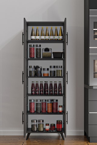Ae-3010 Nehir Antrasit Gri Çok Amaçlı Mutfak Dolabı & Banyo Dolab