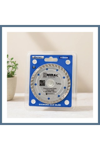 Buradabulabilirsin 115 Mm Mermer Kesme Diski 22.2 Mm İnce Turbo Bbz