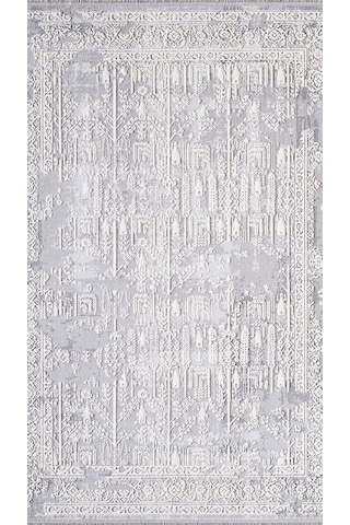 By Özer Halı Gri Renk Krem Desenli Modern Artemis Halı Dior 05856a Salon Halısı Çok Renkli
