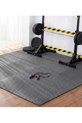 16 Parça 50x50 Puzzle Tatami 200x200 Kurlumlu Fitness Spor Yoga Pilates Matı Çok Renkli