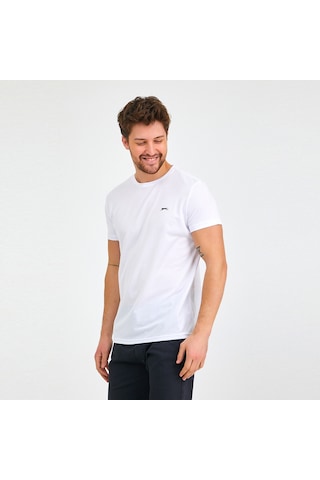 Slazenger REPUBLIC Erkek Tişört Beyaz