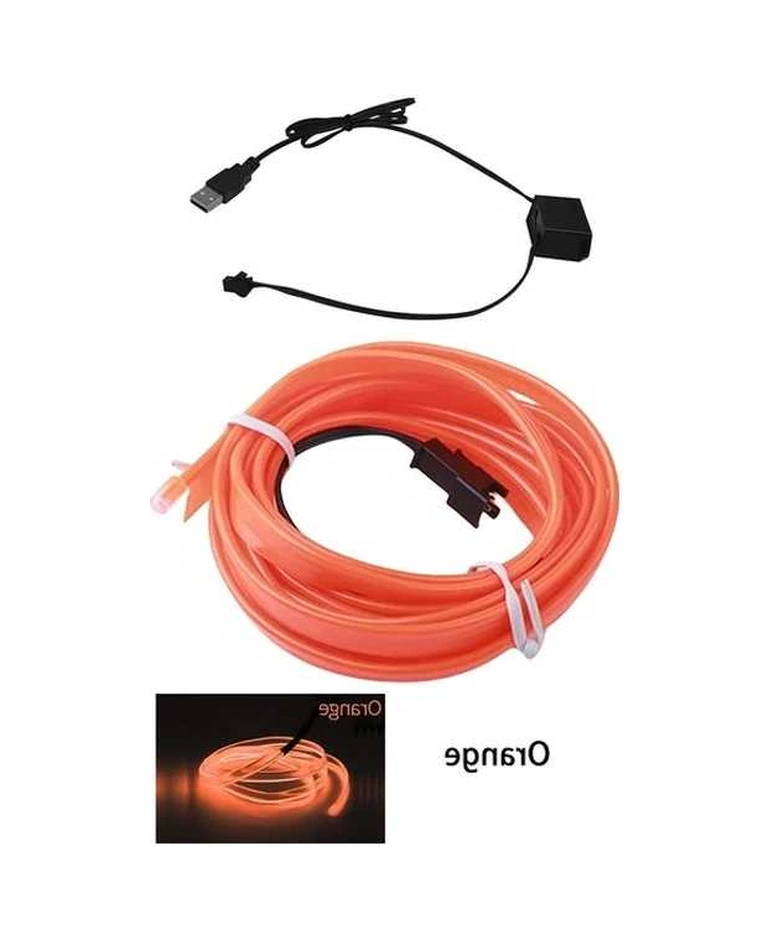 Trendooze Turcoshop11 1 Adet Led Neon Araç İç Dekorasyon Işığı 118.11 İnç Araç İçi Aydınlatma