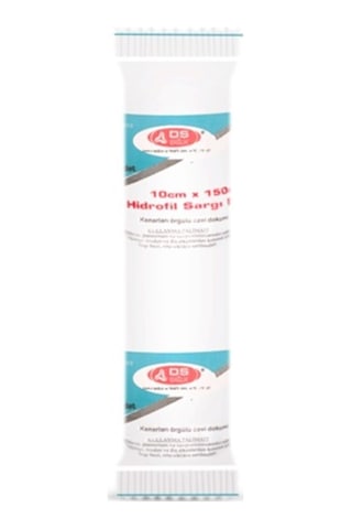 DS Damla Sağlık Hidrofil Sargı Bezi 10 CM x 1.5 M