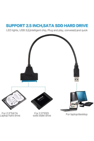 Alfatec At-tuhdd01 Usb 3.0 T 2.5 Sata Hdd / Ssd Çevirici Dönüştürücü Adaptör