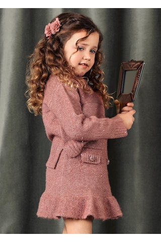 Mayoral Abel&lula Kız Çocuk Triko Etek Takım Pembe