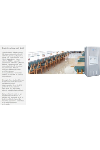 Sanayi Tipi 80 Lt. Soğutmalı Arıtmalı Paslanmaz Çelik Sebil 480814802