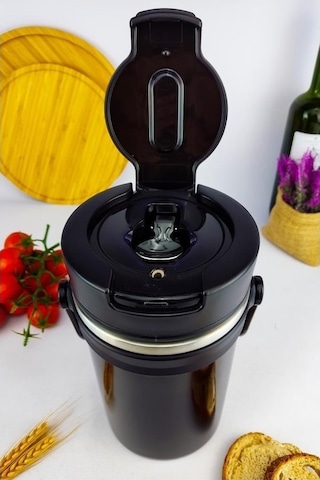 Akıllıelma-cooker-zego Kahverengi Yemek Termosu Çelik 2.2 Lt Yk1413 Xg-7023 5459 Kahverengi