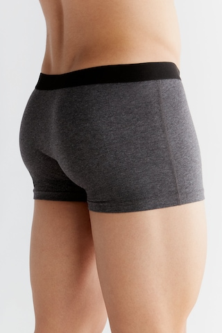 Albero Natur Gots Sertifikalı Organik Pamuk Erkek Trunk Boxer İç Çamaşırı Gri Melanj