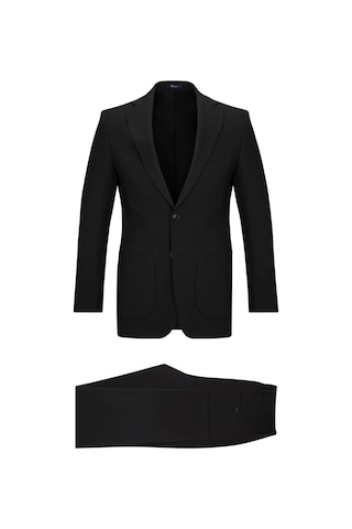 Hatemoğlu Siyah Slim Fit Mono Yaka Casual Takım Elbise 2963561 Siyah