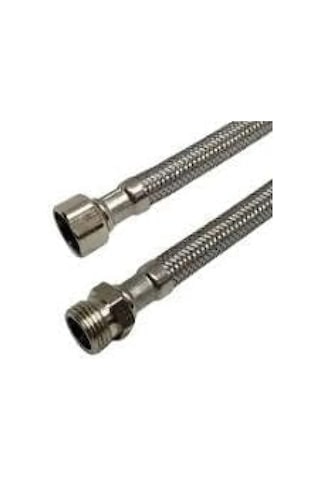 Flex Hortum Bağlantı Elemanı, 3/8 X 3/8 Nipelli, 50 Cm
