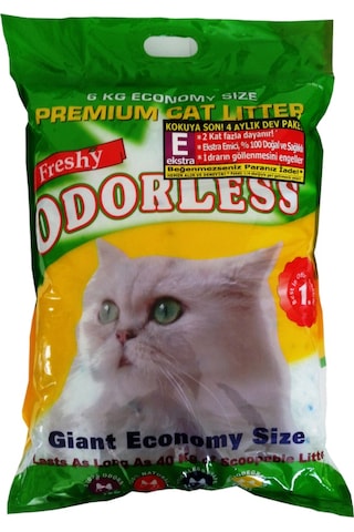 Freshy Odorless Ekstra Kristal Kedi Kumu 6 KG