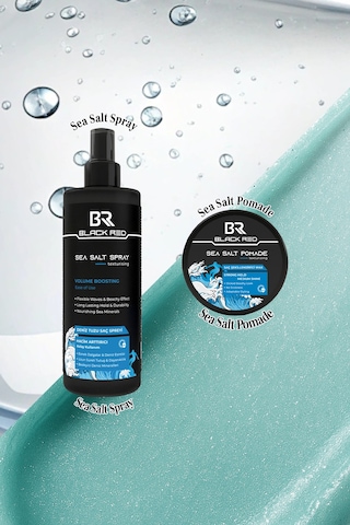 Saç Deniz Tuzu Spreyi - Sea Salt Spray & Sea Salt Pomade Wax Saç - 2'li Set Saçbakım
