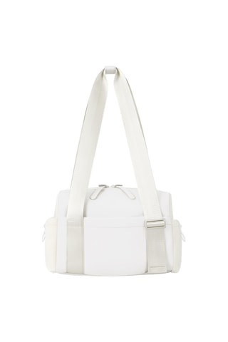 Springsun Beyaz Nylon Spor Antreman Çantası - Çok Amaçlı El/omuz Çantası, Su Geçirmez Iç Çanta, Geniş Depolama Alanı Ve Çoklu Cepli Tasarım Beyaz