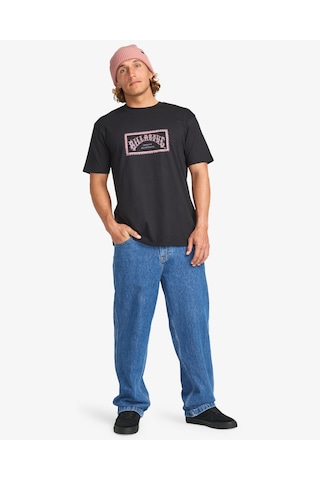 Quiksilver Billabong Yazı Baskılı Erkek Tişört Ebyzt00341 Siyah