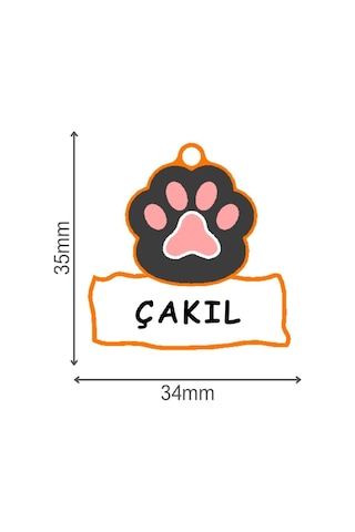 Majo İsimlik Pati 35mmx34mm