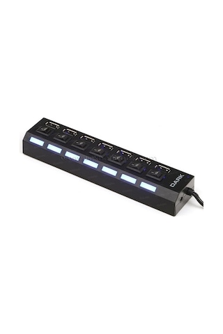 Dark Connect Master Usb272 7 Port On/Off Düğmeli Usb Çoklayıcı