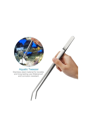 Akvaryum Seti 5'i 1 Arada Paslanmaz Çelik Akvaryum Su Bitkisi Alet Seti Pense Makas Spatula