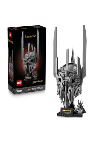 LEGO® Icons Yüzüklerin Efendisi: Sauron'un Miğferi 11373 - Yetişkinler için Minifigür İçeren Yaratıcı Model Yapım Seti (538 Parça)