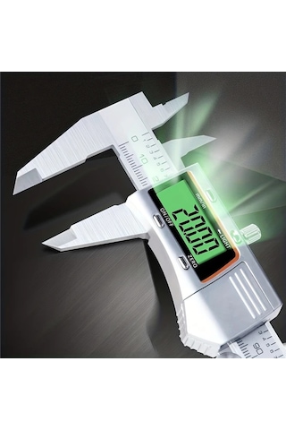 Honeybeeshop 6 İnç Arkadan Aydınlatmalı Kaliperler 1 Adet Dijital Ekranlı Metal Kumpas 150mm Paslanmaz Çelik Ölçüm Aracı