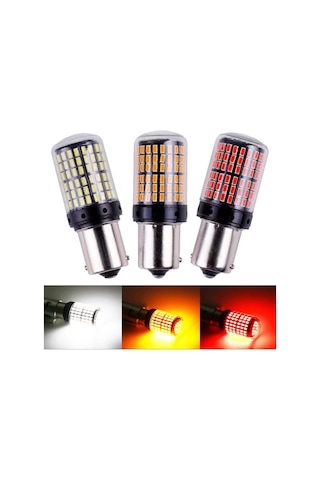 144 Led Tek Duy Oto Led Ampülü Kırmızı Güçlü Işık Tak Kullan 2 Adet