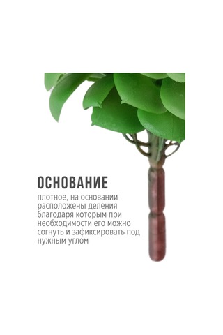 Wisty Dekor İçin 18,5 Cm Yapay Sukulent - Kırkayak Bitki 147202001 Yeşil