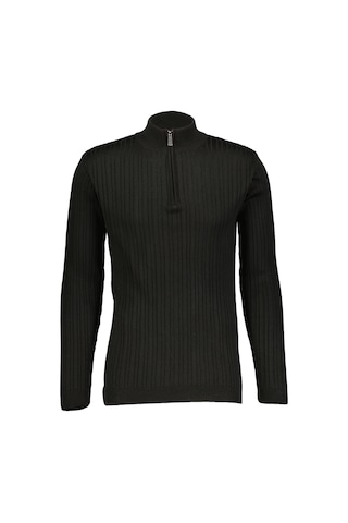 Finesuits Erkek Desenli Yünlü Kazak 2422201010.dsfybr Siyah