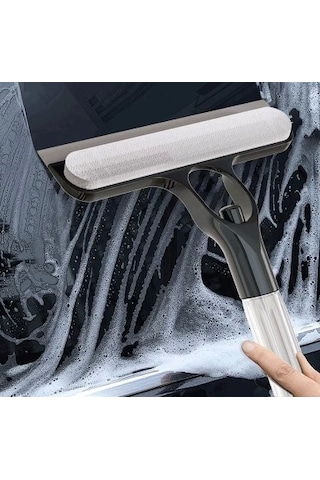 4 İn 1 Spreyli Çek Çekli Camsil Ve Fırça Aparatı