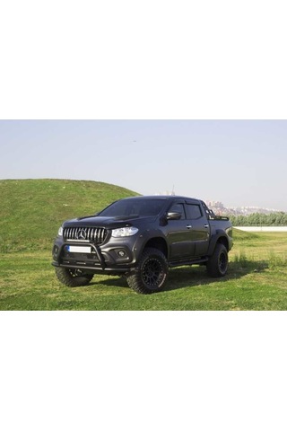 Mercedes X-class Off Road Ön Tampon Koruma Demiri Siyah Faceoff Black 2017+ Pst15