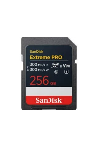 Sandisk SDSDXDM-256G-GN4IN Extreme Pro 256gb 300/300mb/s Sdxc V90 Uhs-ıı U3 8k/4k Uh Hafıza Kartı